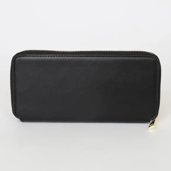 Lulu’s Ready, Set, Go! Black Zip Wallet. NWT - Picture 4 of 5